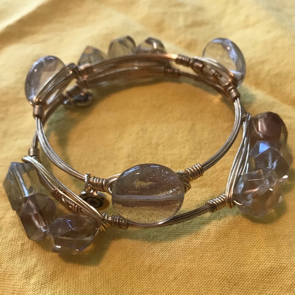 Bourbon & Boweties Silver Bangle Bracelet - Picture 7 of 8